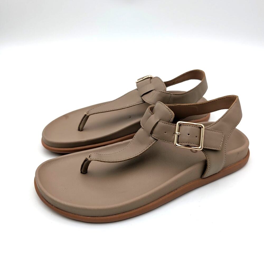 Blondo Niomi Slide Sandal Adjustable Ankle Strap Women's Sand Size US7M EU38